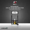 Conc.Cist. for Wall Hung Pans w. Frame - inbouw reservoir