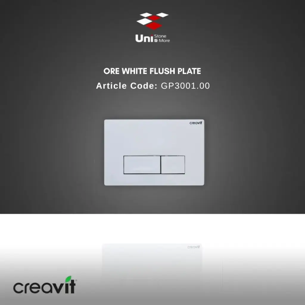 Ore White Flush Plate