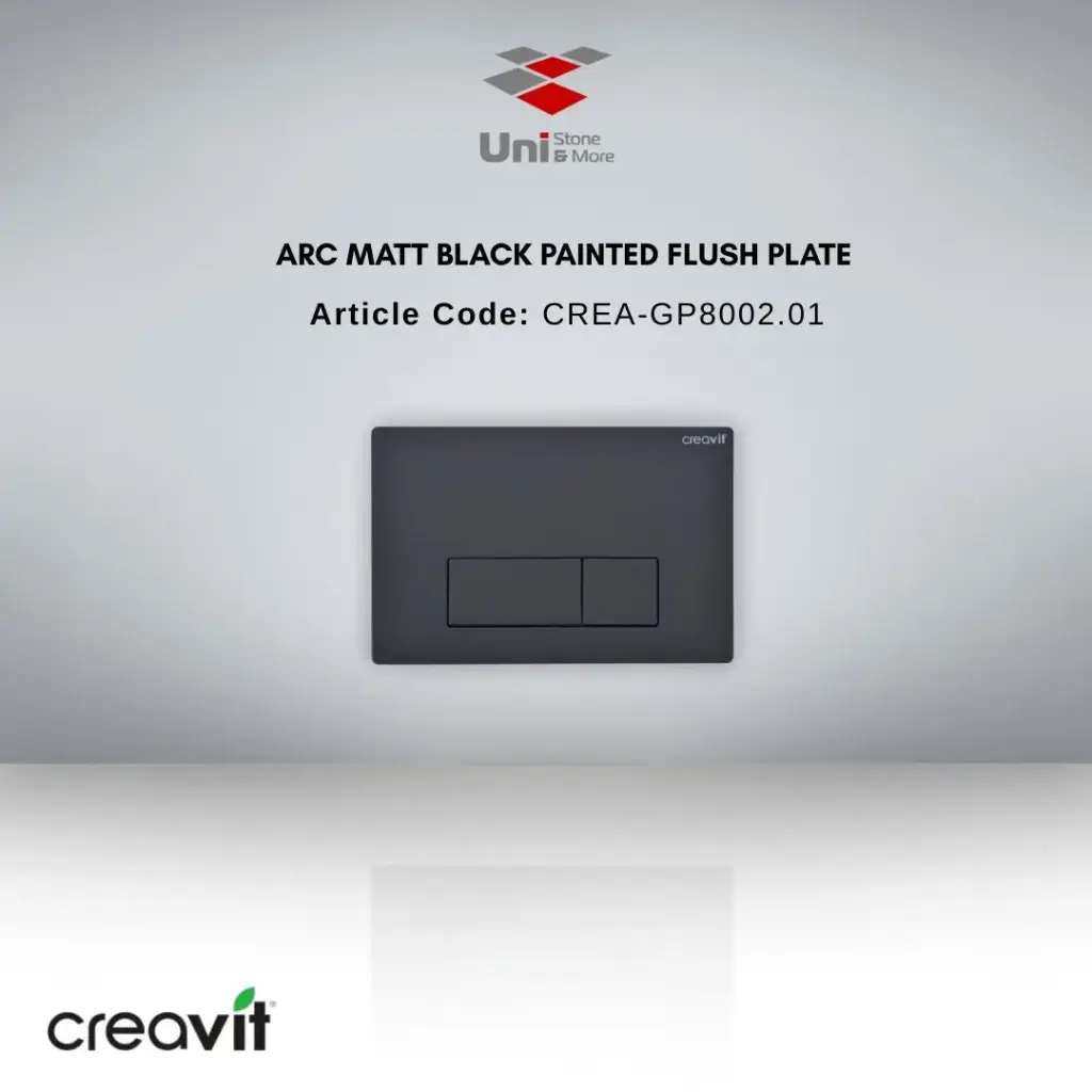 Arc Matt Black Painted Flush Plate