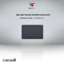 Arc Matt Black Painted Flush Plate