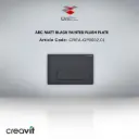 Arc Matt Black Painted Flush Plate