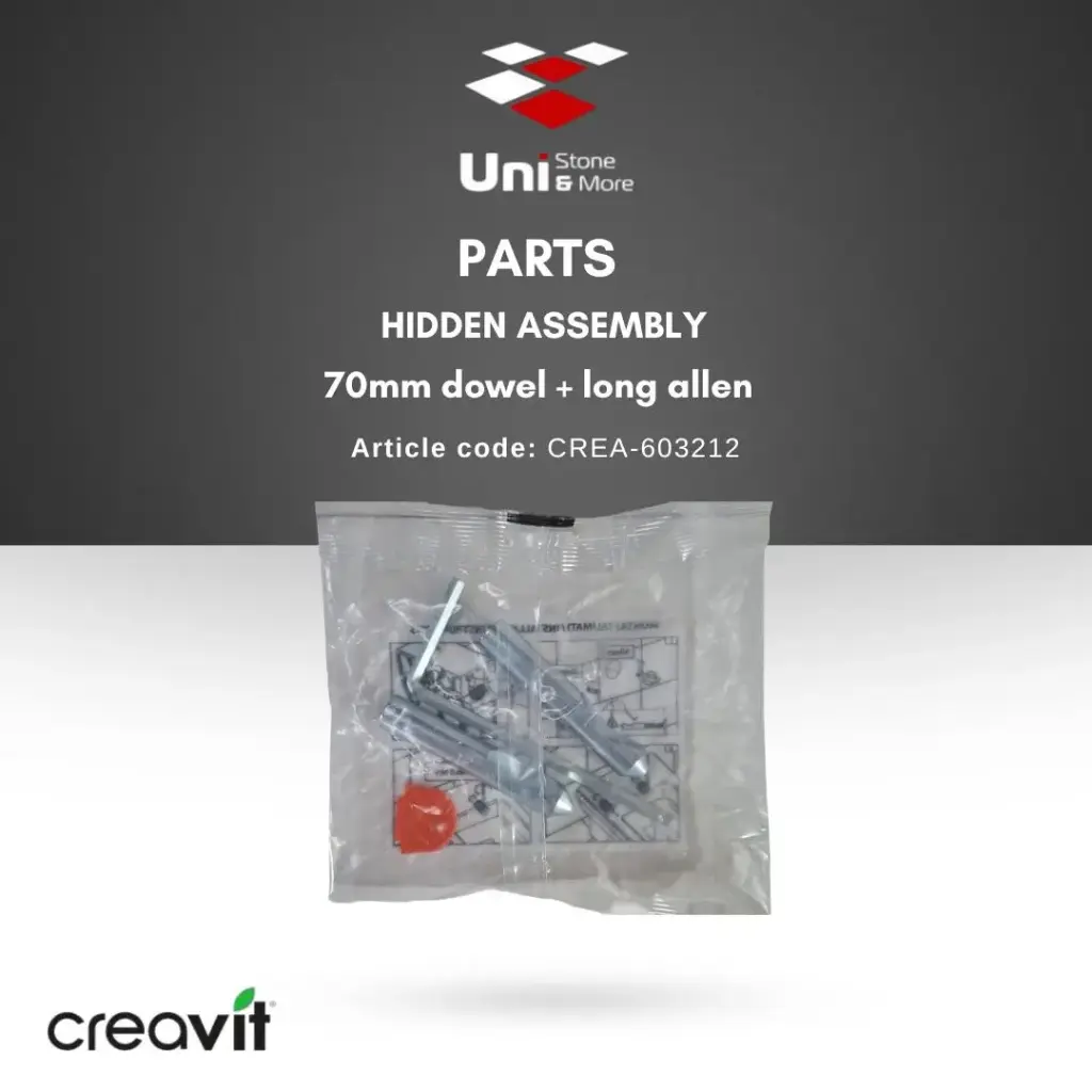 Parts - Hidden assembly 70mm dowel & long allen