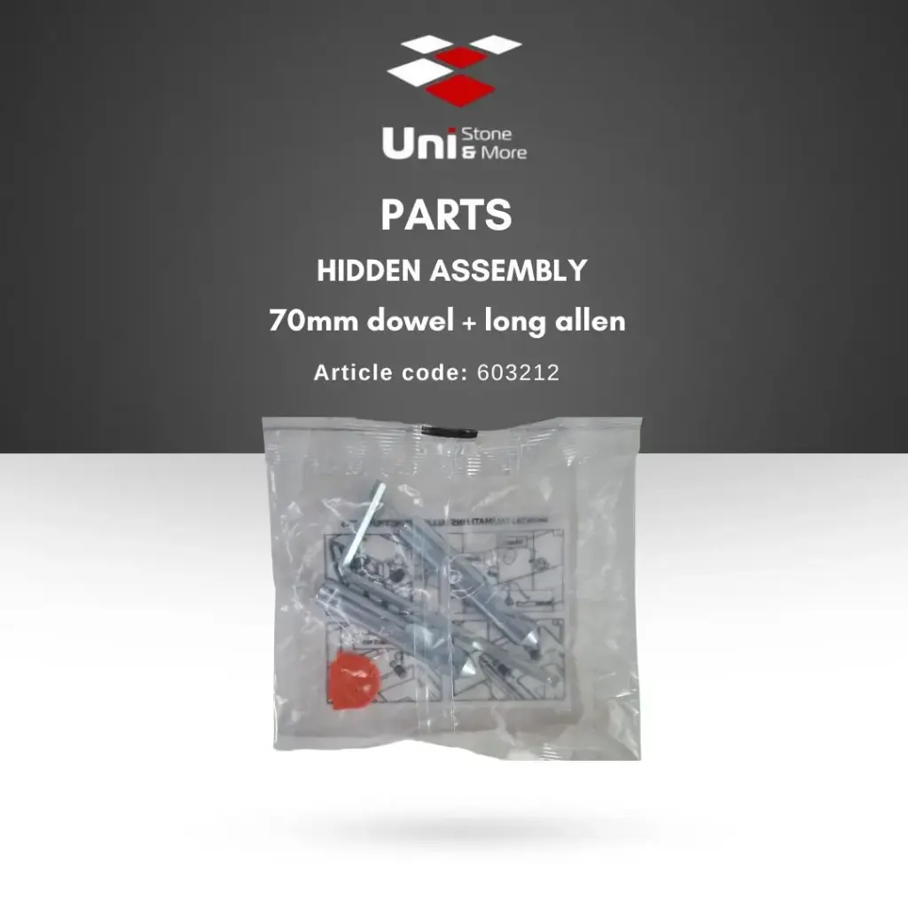 Parts - Hidden assembly 70mm dowel & long allen
