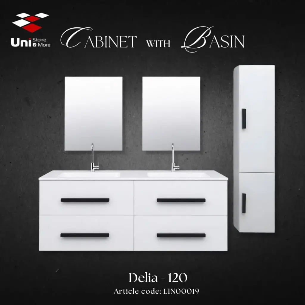 Cabinet Vanity - Delia-120 - PVC - 51x120