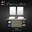 Cabinet Vanity - Hope - PVC - 45x120