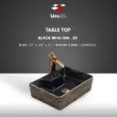 Table Top Black Reva GM-02 - 12''x16''x5''