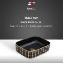 Table Top Black Rolex G-25 - 12''x16''x5''