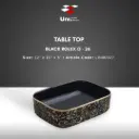 Table Top Black Rolex G-26 - 12''x16''x5''