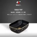 Table Top Black - Citizen - G - 105 - 18''x13''x5''