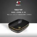Table Top Black - Citizen - G - 35 - 18''x13''x5''