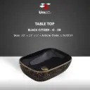 Table Top Black Citizen - G - 08 - 18''x13''x5''