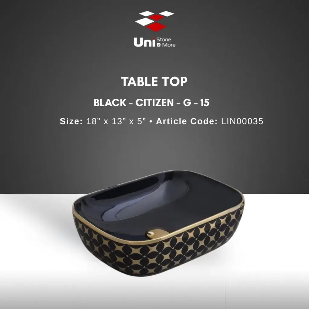 Table Top Black - Citizen - G - 15 - 18''x13''x5''