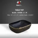 Table Top Black - Citizen - G - 29 - 18''x13''x5''