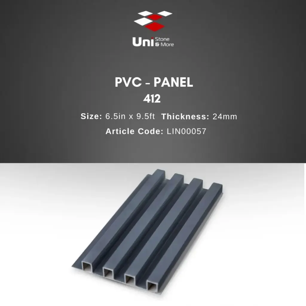 412 - Indoor PVC Panel - 6.5in x 9.5ft - 24mm