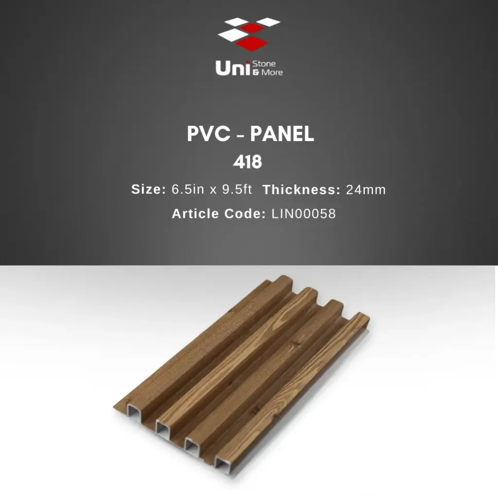 418 - Indoor PVC  Panel - 6.5in x 9.5ft - 24mm
