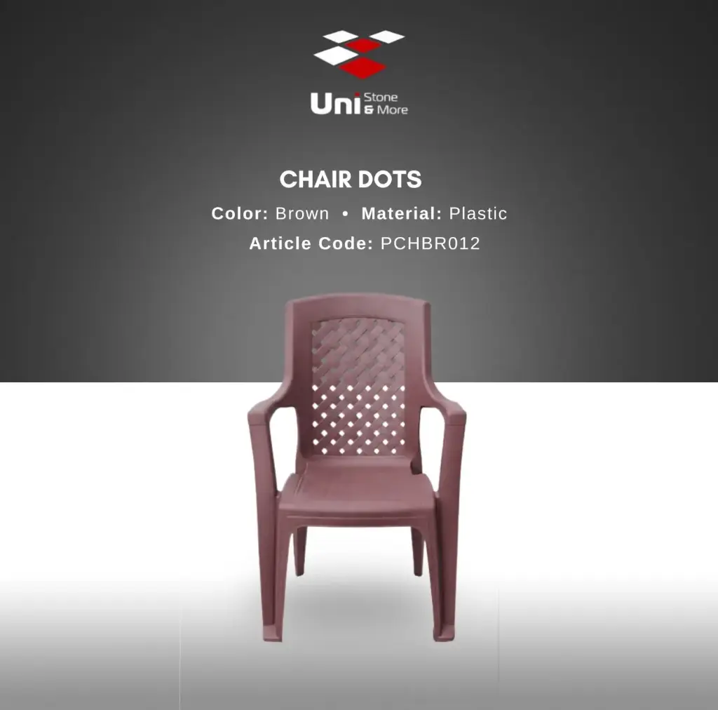 Plastic Chair - Dots Stoel - Brown - P
