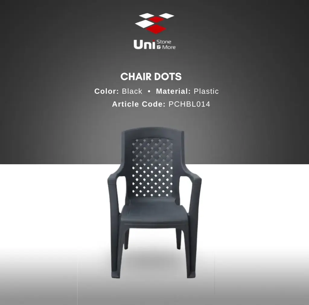 Plastic Chair - Dots Stoel - Black - P