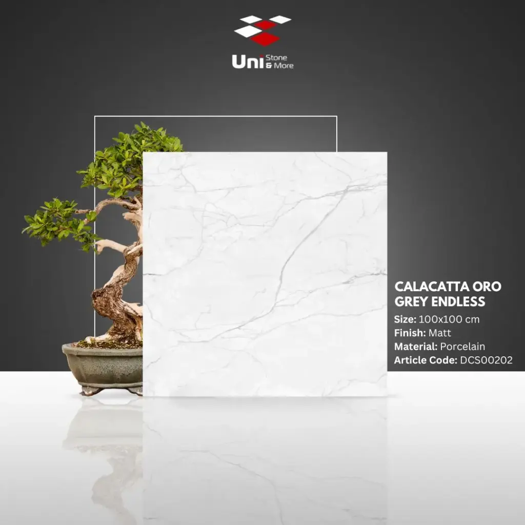 Calacatta Oro Grey Endless - Matt - P - 100x100