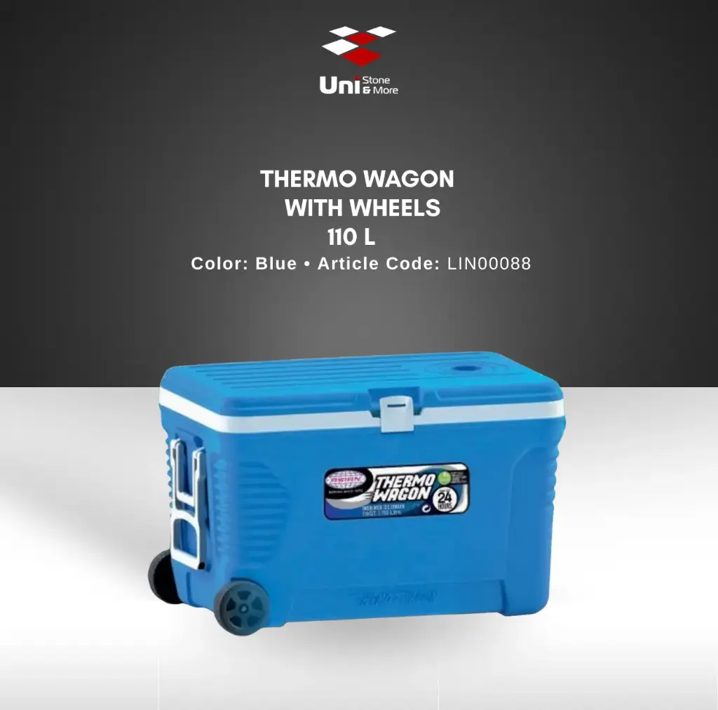 Thermo Wagon with wheels - 110 L - Blue