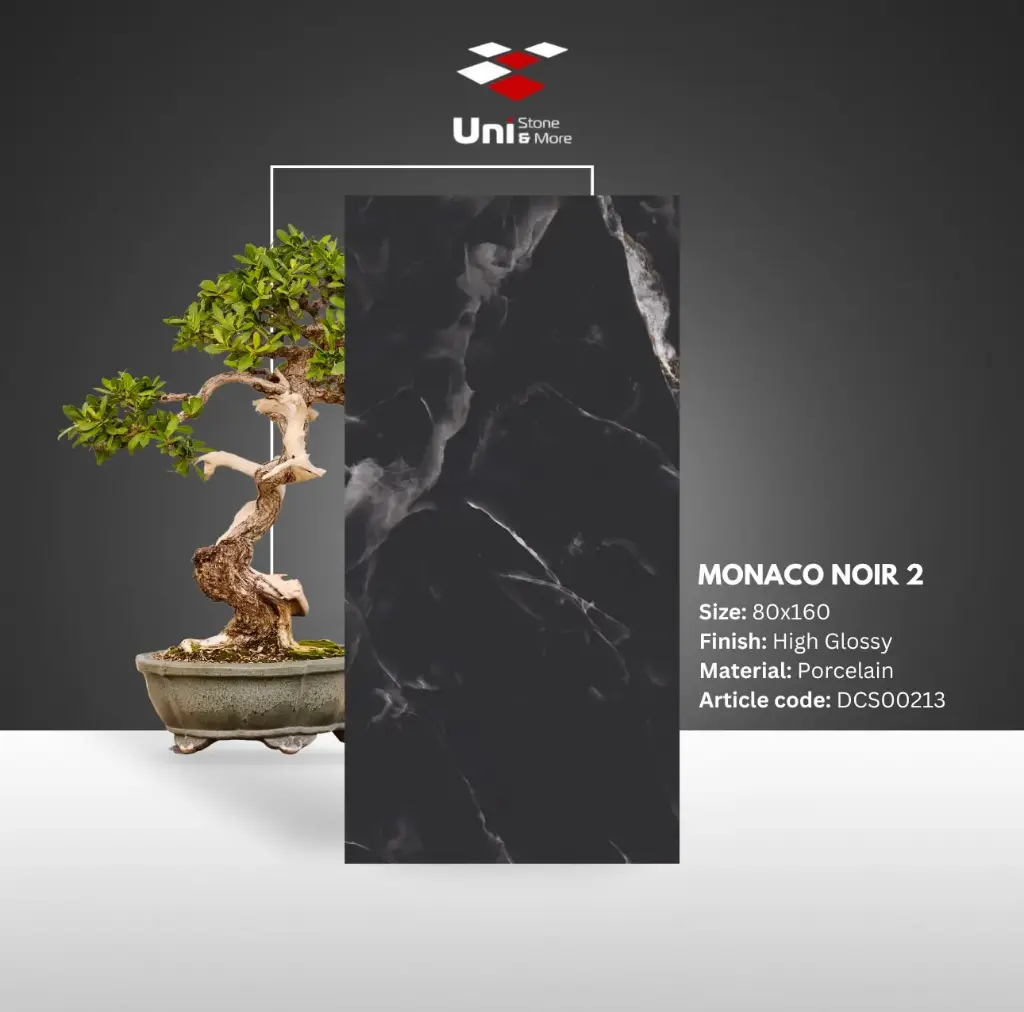 Monaco Noir 2 - High Glossy - P - 80x160