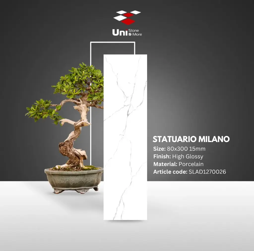 Statuario Milano - High Glossy - P - 80x300 15mm