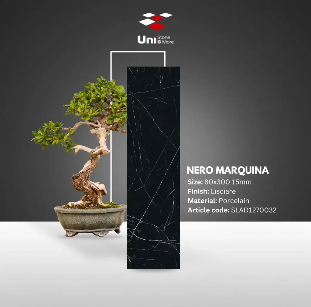 Nero Marquina - Lisciare - P - 80x300 15mm