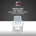 Mercury Chair - stoel 100% Vergin - White - P 