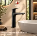 Azure Black Regular Basin Faucet 1/2" Flex