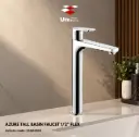 Azure Tall Basin Faucet 1/2" Flex
