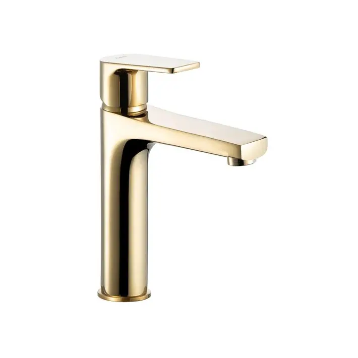 Azure Gold Medium Basin Faucet 1/2" Flex
