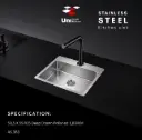 50,5 X 55 R15 Deep Drawn Polished 1,00MM