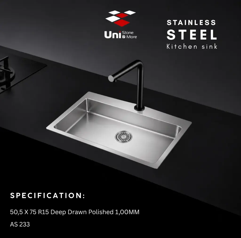 50,5 X 75 R15 Deep Drawn Polished 1,00MM