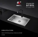 50,5 X 75 R15 Deep Drawn Polished 1,00MM