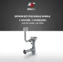 Siphon Set For Single Bowls (1 afvoer + 1 overloop)