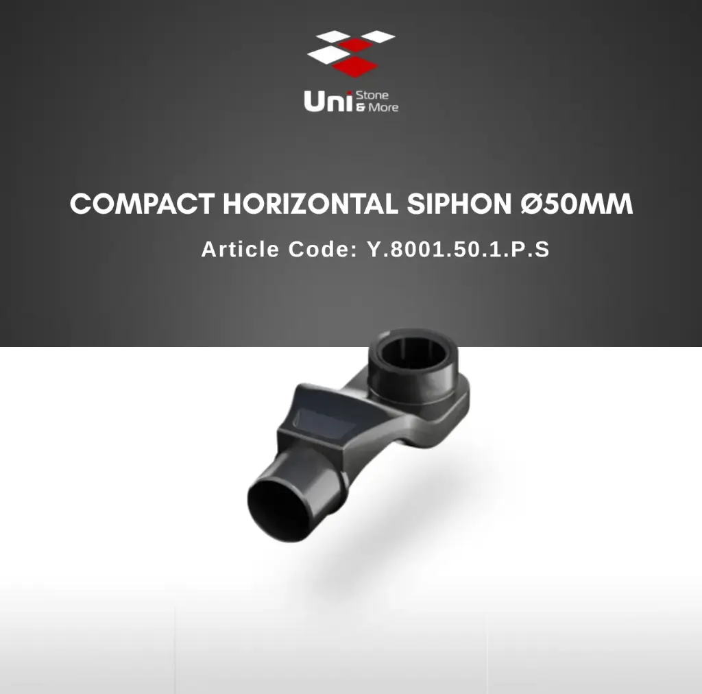 Compact Horizontal Siphon ø50mm