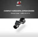Compact Horizontal Siphon ø50mm