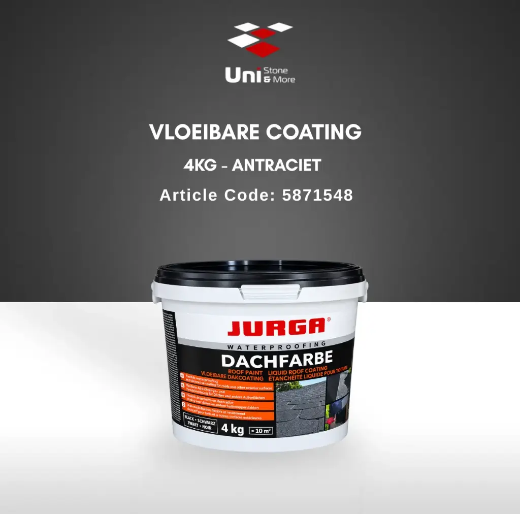 Jurga - Vloeibare coating 4KG - Antraciet