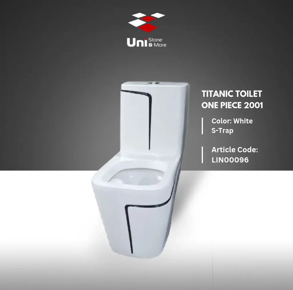 Titanic Toilet One piece 2001 - White - S-Trap