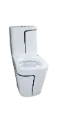 Titanic Toilet One piece 2001 - White - S-Trap