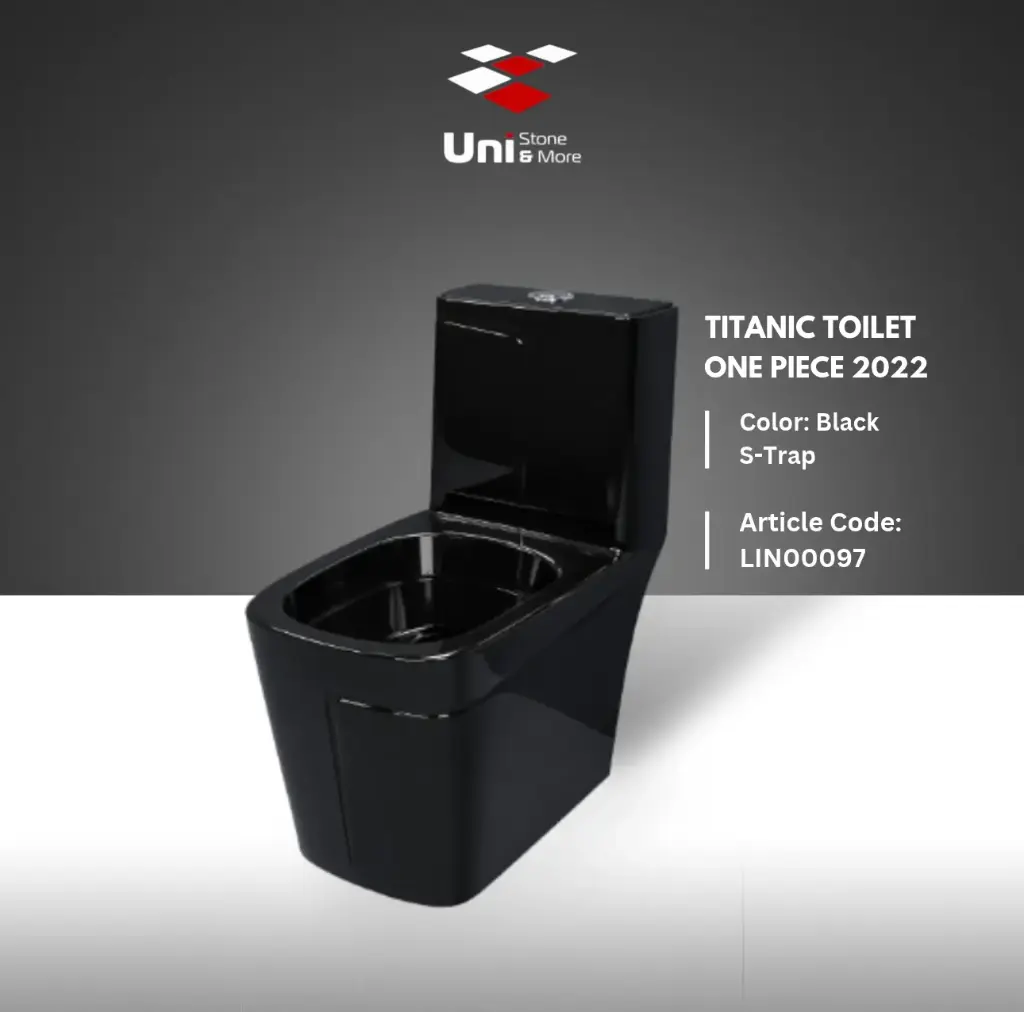 Titanic Toilet One piece 2022 - Black - S-Trap