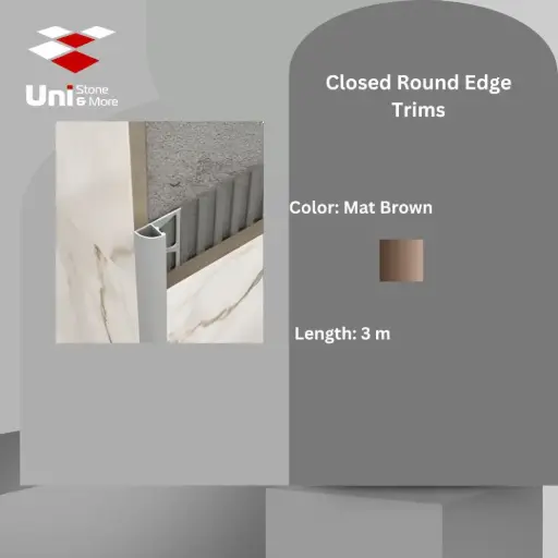 [2549 - 100] 2549 - (100) - Profile -8mm - Mat Brown - A