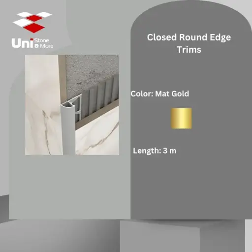 [2634 - 145] 2634 - (145) - Profile -10mm - Mat Gold - A