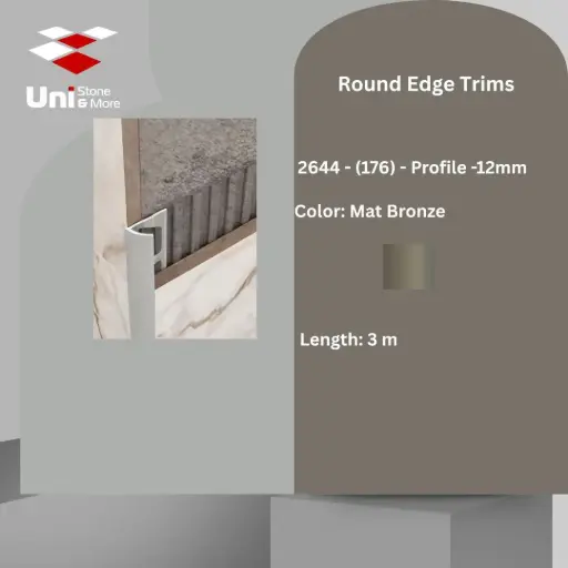 [2644 - 176] 2644 - (176) - Profile -12mm - Mat Bronze - A