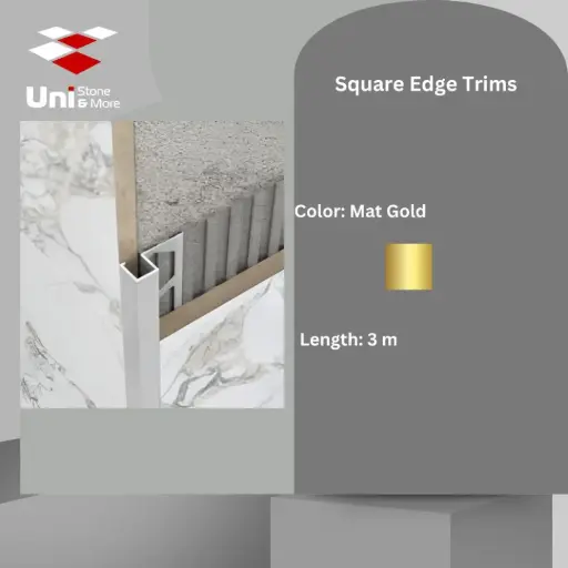 [2680 - 200] 2680 - (200) - Profile -12mm - Mat Gold - A