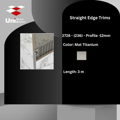 [2728 - 236] 2728 - (236) - Profile -12mm - Mat Titanium - A