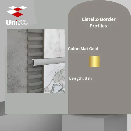 [2763 - 254] 2763 - (254) - Profile -10mm - Mat Gold - A