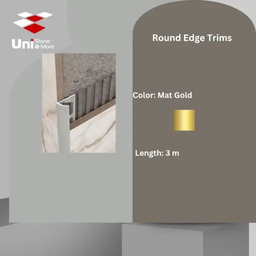 [2781 - 243] 2781 - (243) - Profile -12mm - Mat Gold - A