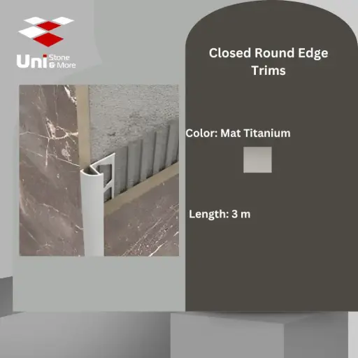 [2947 - 114] 2947 - (114) - Profile -12mm - Mat Titanium - A