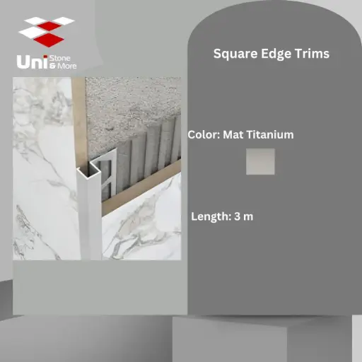 [3038 - 120] 3038 - (120) - Profile -8mm - Mat Titanium - A