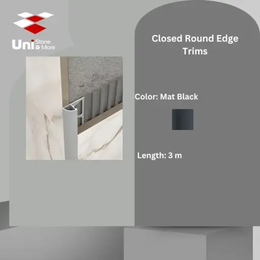 [2635 - 136] 2635 - (136) - Profile -12mm - Mat Black - A